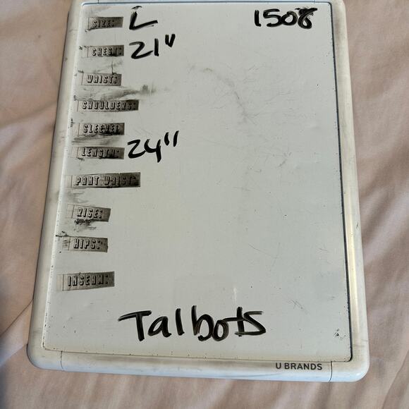 TALBOTS Large Irish Linen Chocolate Brown Open Front Cropped Jacket Cardigan - Picture 6 of 6